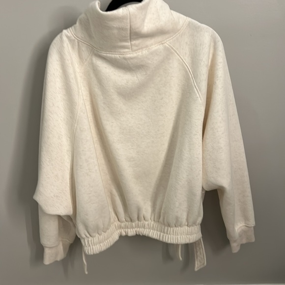 Neutral - Daily Practice by Anthropologie Long-Sleeve Funnel Neck Sweatshirt - Picture 3 of 3